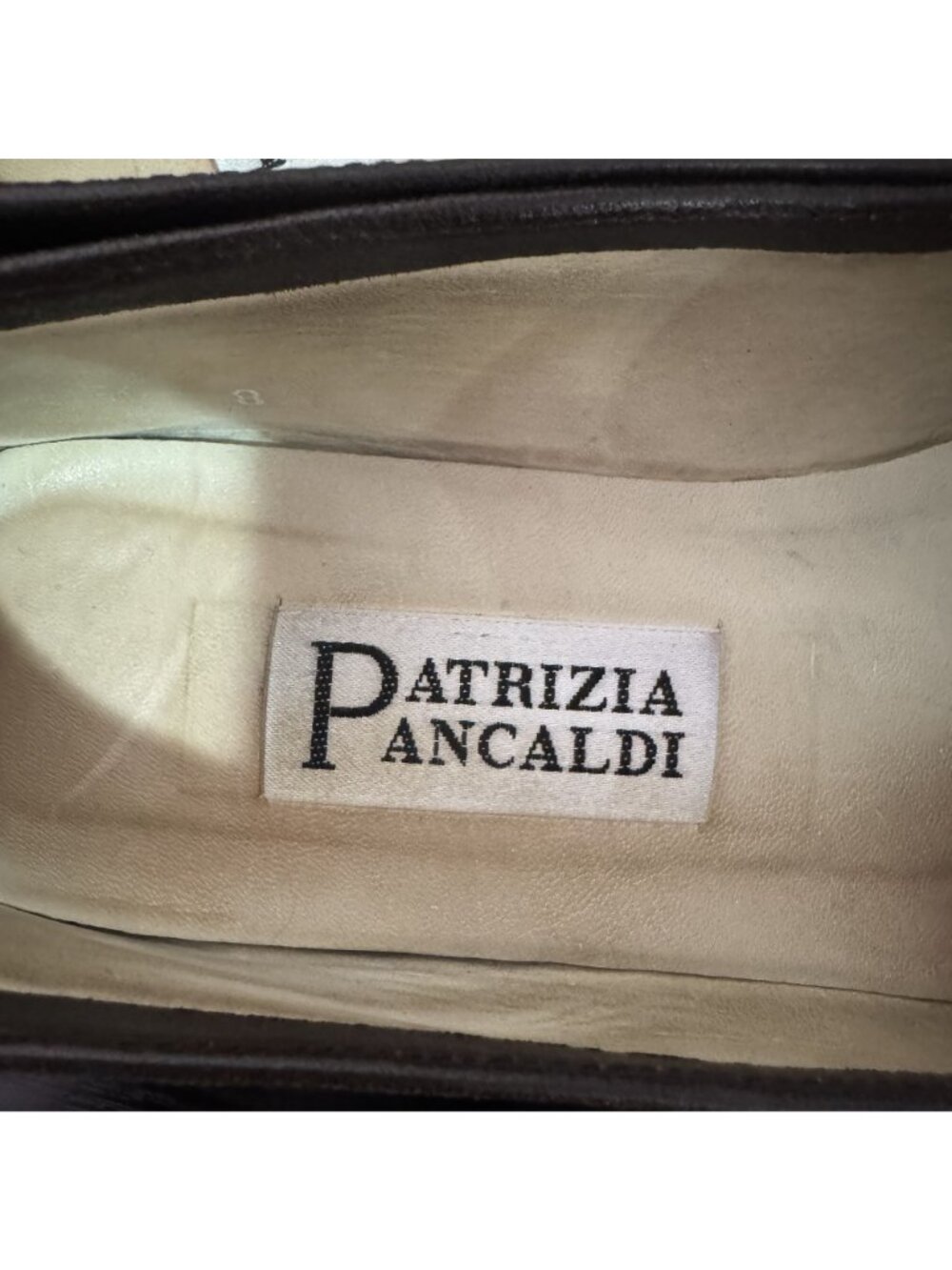 Vintage Patrizia Pancaldi Brown Velvet Loafers Gold Bit Size 8 B Italy - Picture 7 of 8
